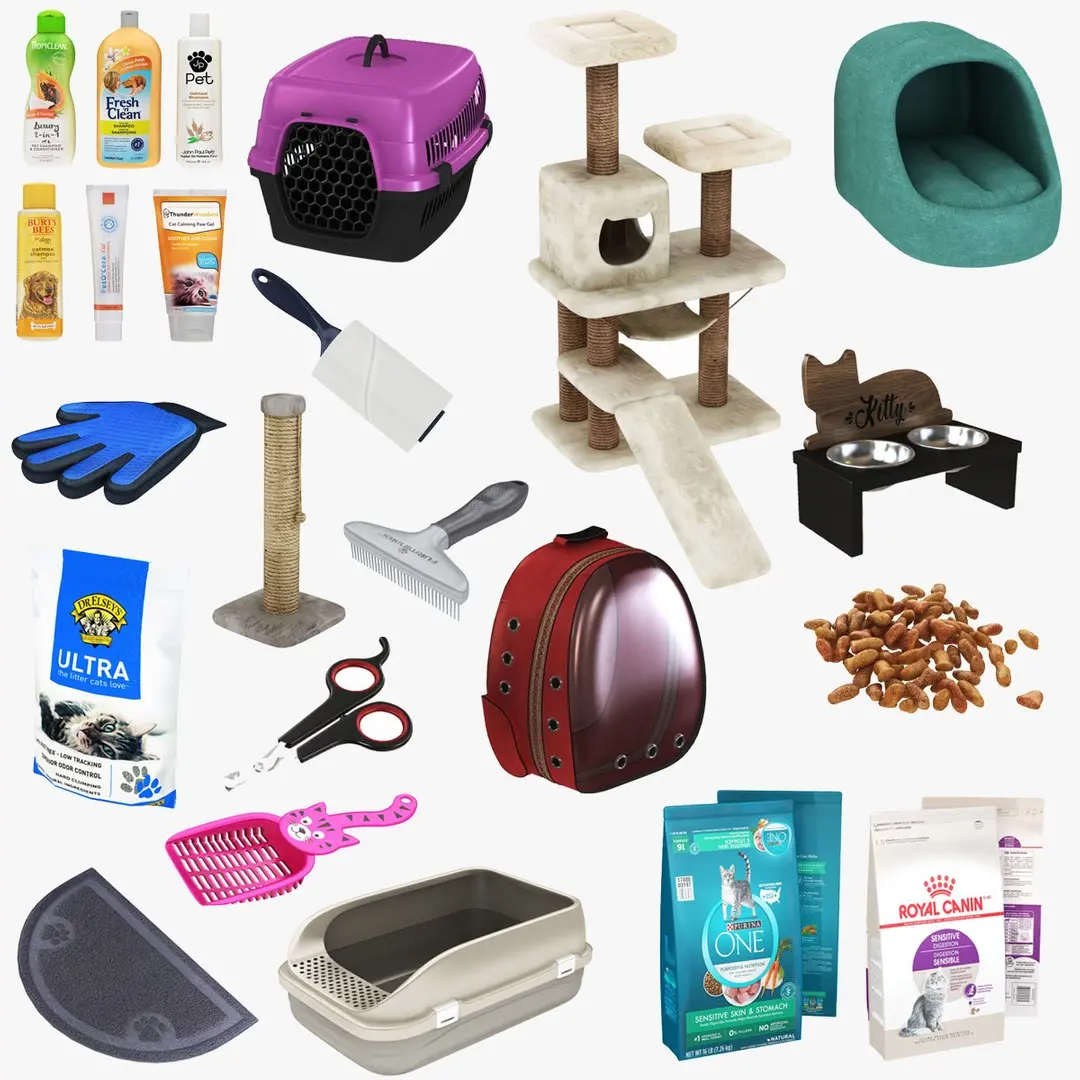 Cat Products 18 in 1 3D model