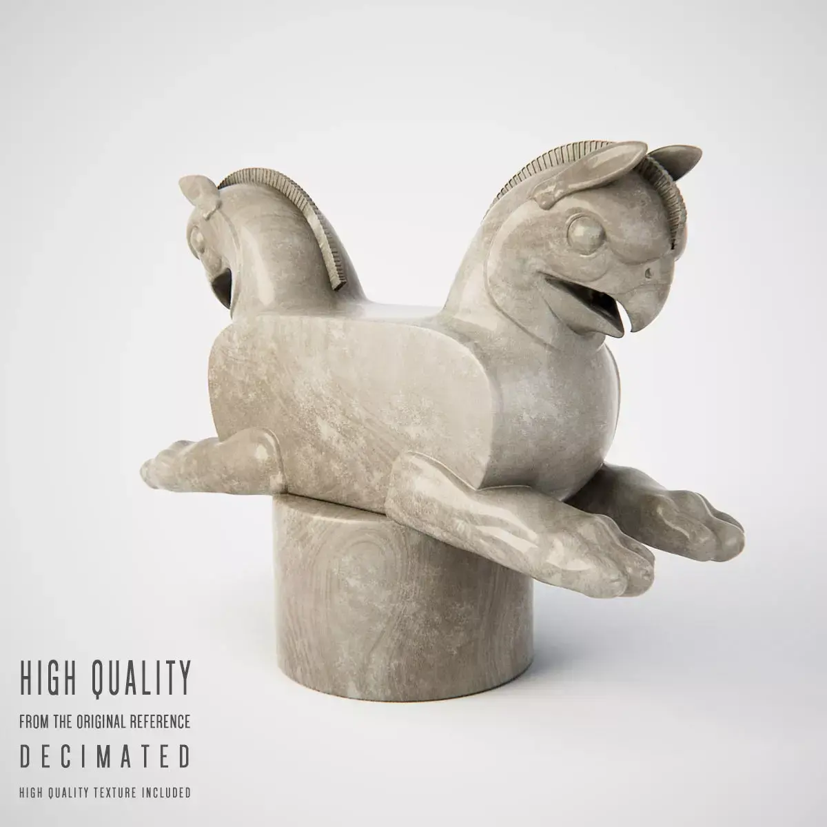 Huma bird Perspolis 3D model