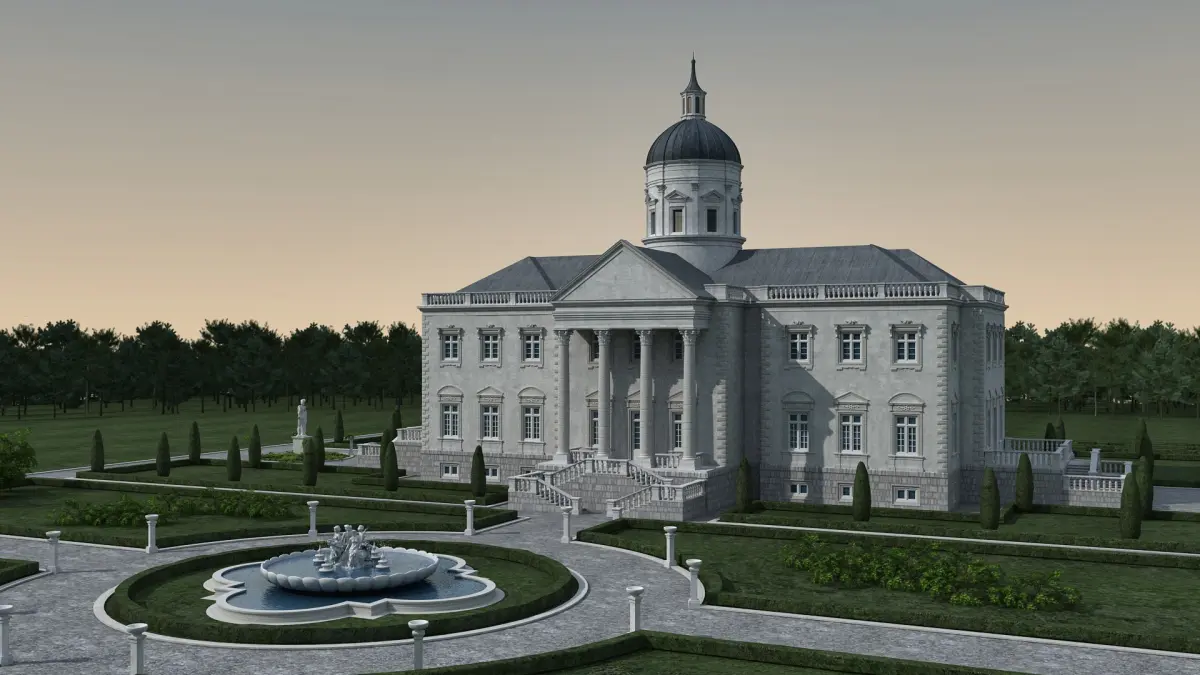 European Palace 08 3D model