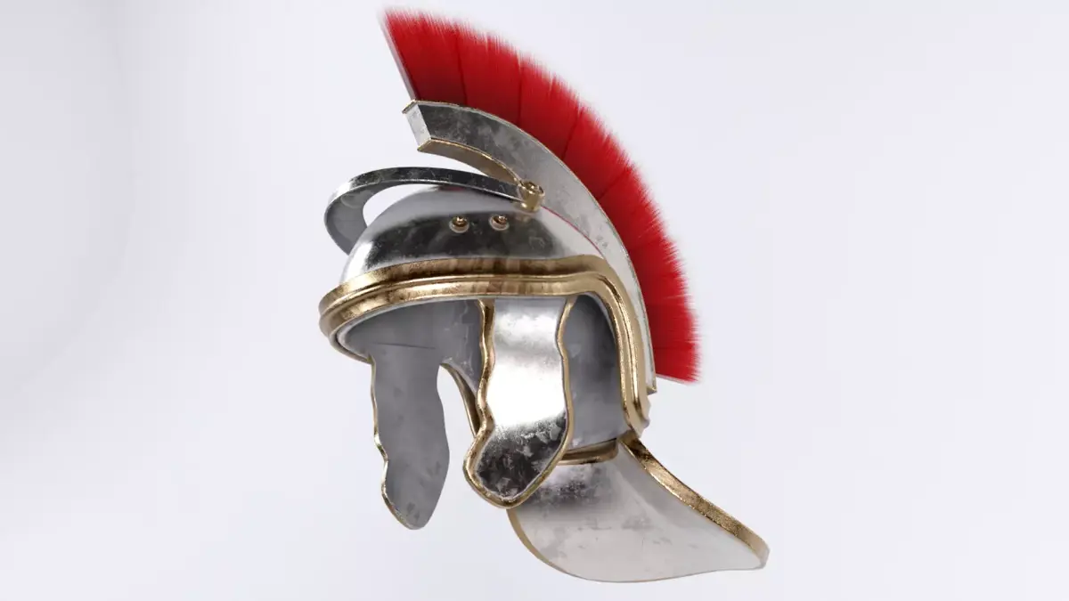 Centurian Helmet Low-poly 3D model
