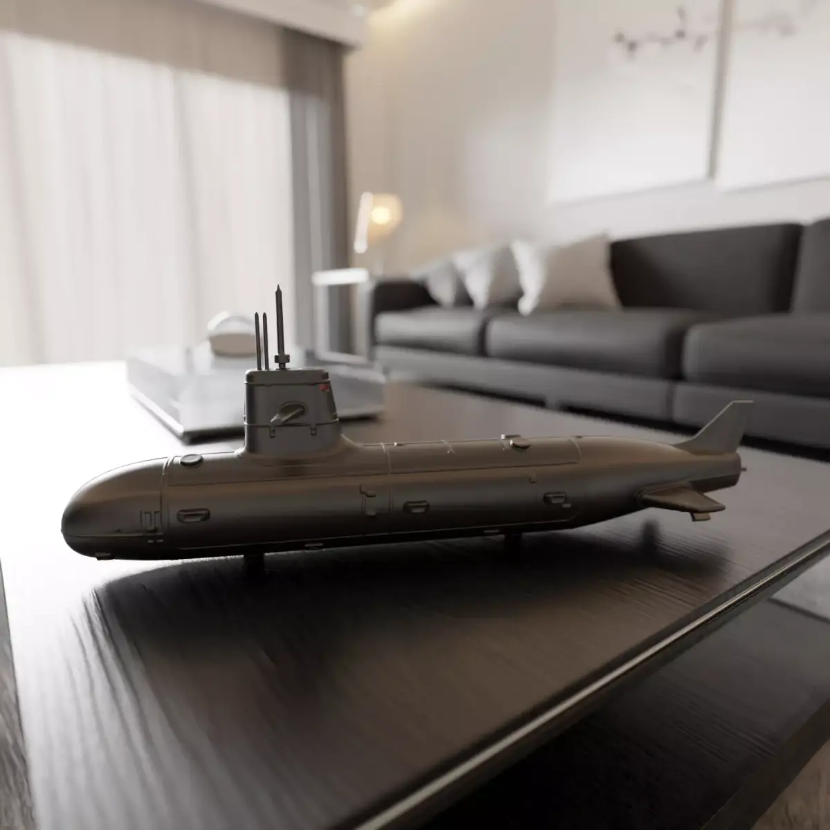 submarine 3D print model shop