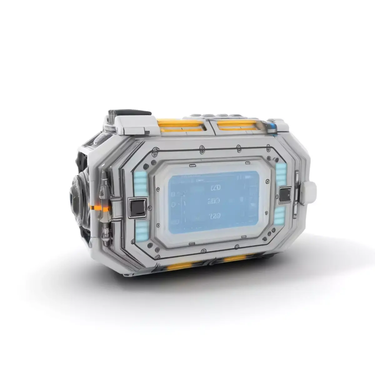 Futuristic Camera Device Model Pack Low-poly 3D model
