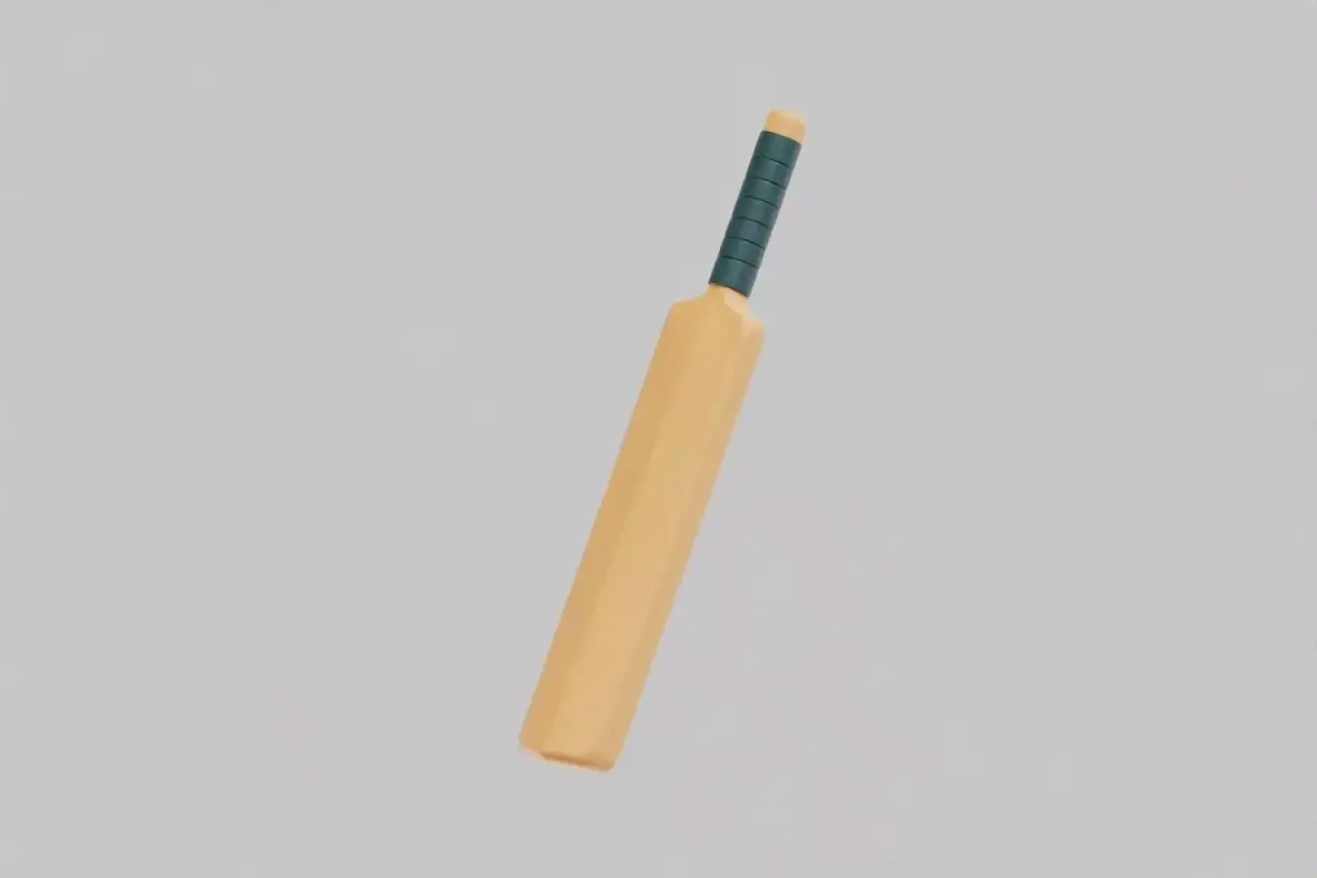 Cricket Bat Low-poly 3D model order