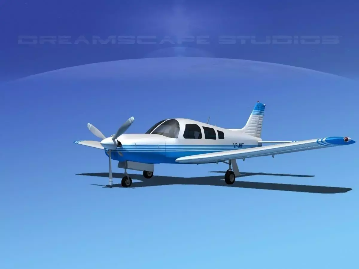 Piper Cherokee Arrow 3D model 2