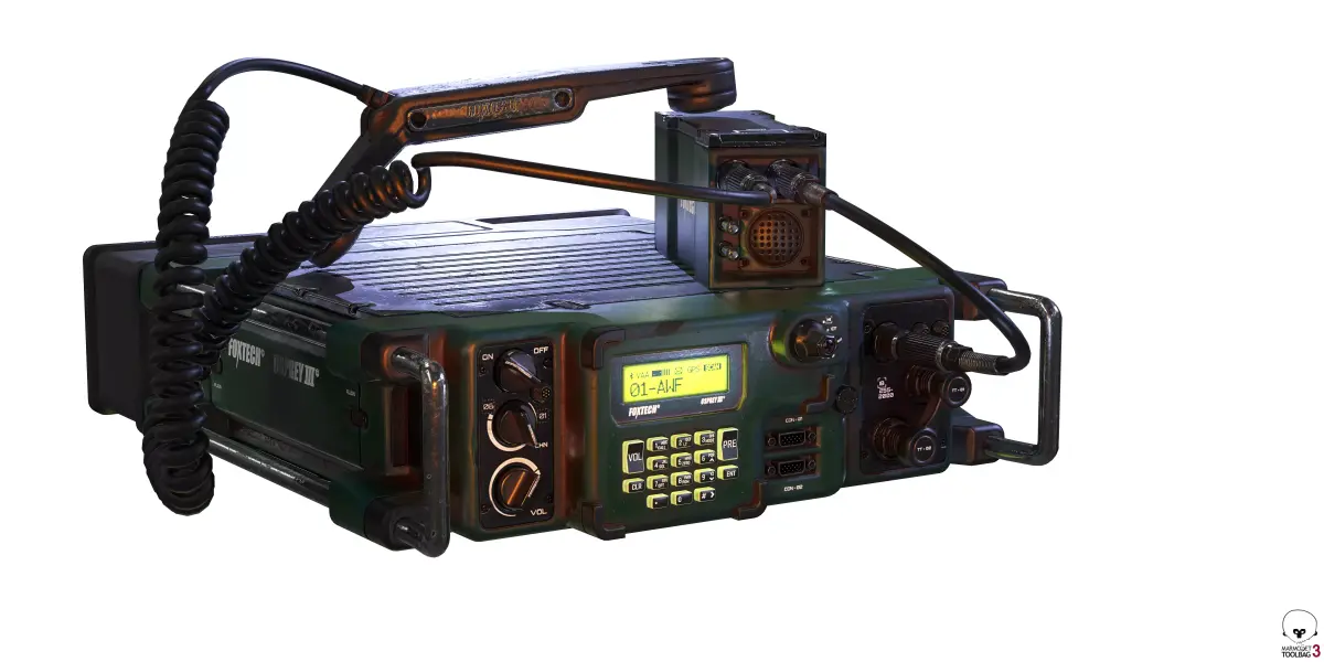 Military Radio Model Low-poly 3D model