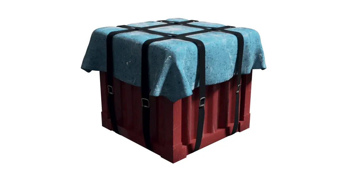 PUBG Supply Crate Free 3D model