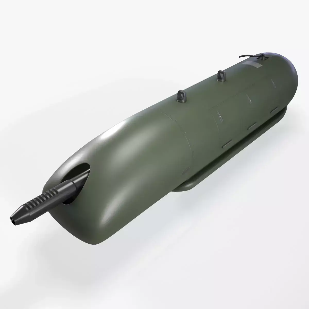  FN Herstal HMP400LC Machine Gun Pod Low-poly 3D model