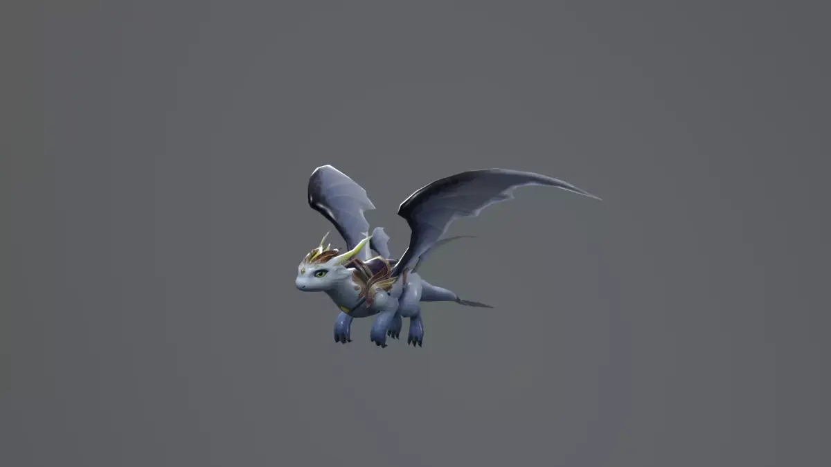 Baby Dragon Train Low-poly 3D model