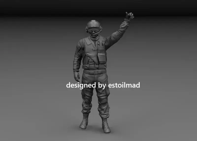 AIRCRAFT CARRIER DECK CREW v4 3D print model