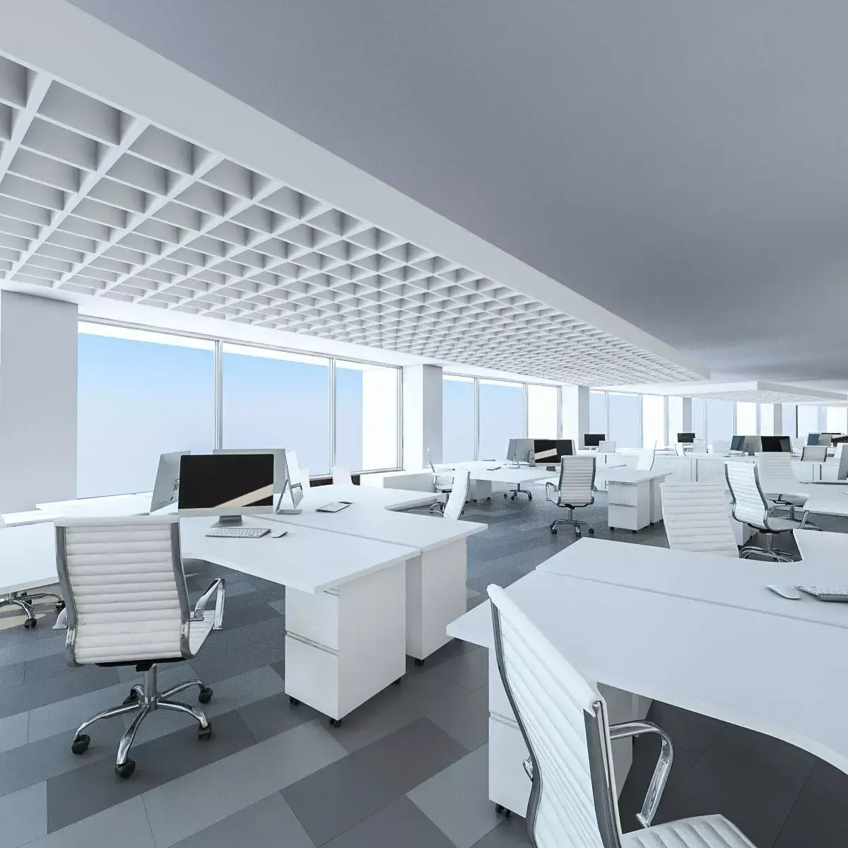 Office Interior 02 Low-poly 3D model