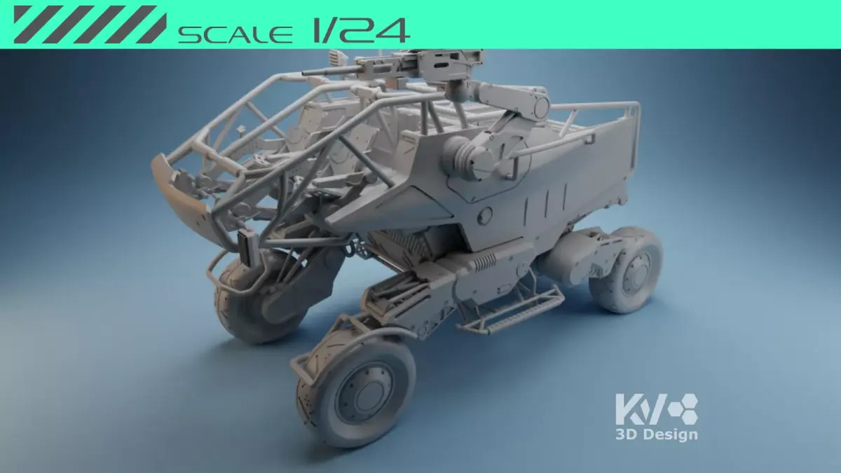 KV-Death Stranding-Pickup Off-Roader MULE 3D print model