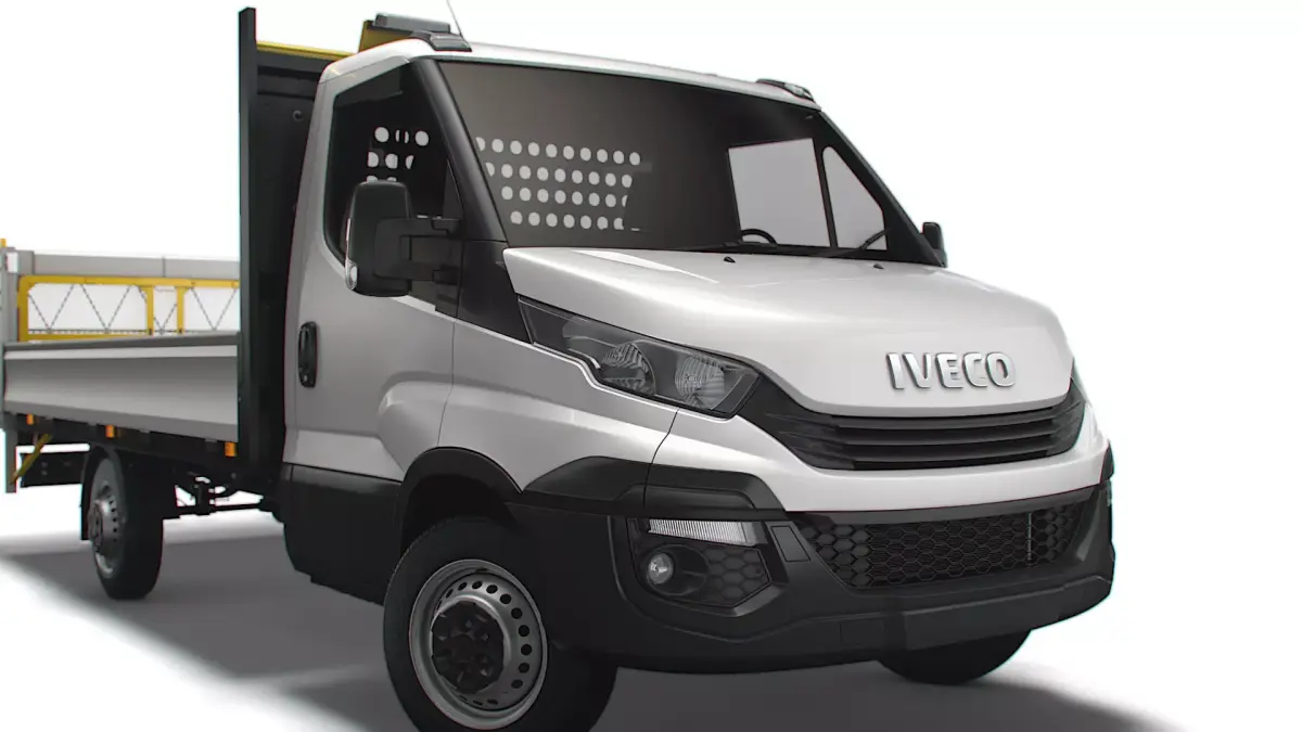 Iveco Daily Dropside Tail Lift 2018 3D model