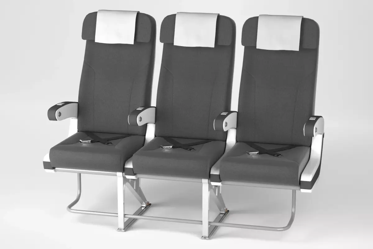 Airplane chair V4 3D model