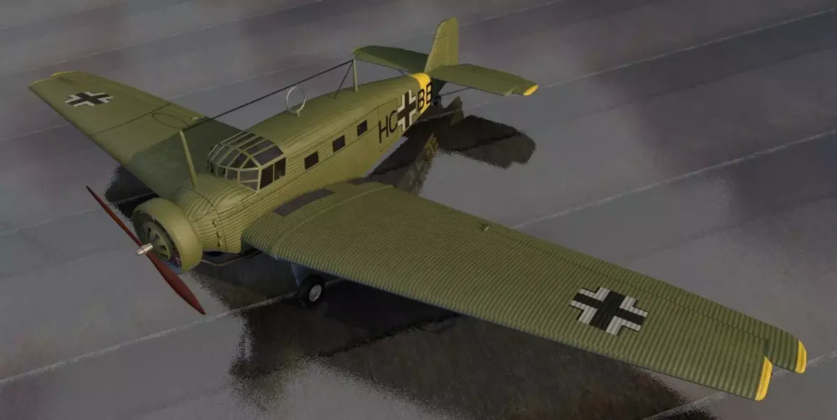 Junkers W 34 3D model