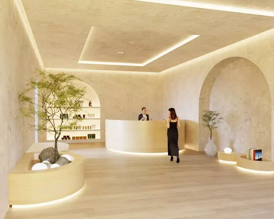 Render Interior Spa Retail 3D model