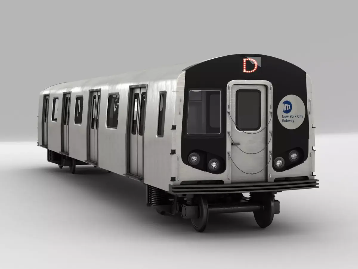 NYC Subway train 3D model