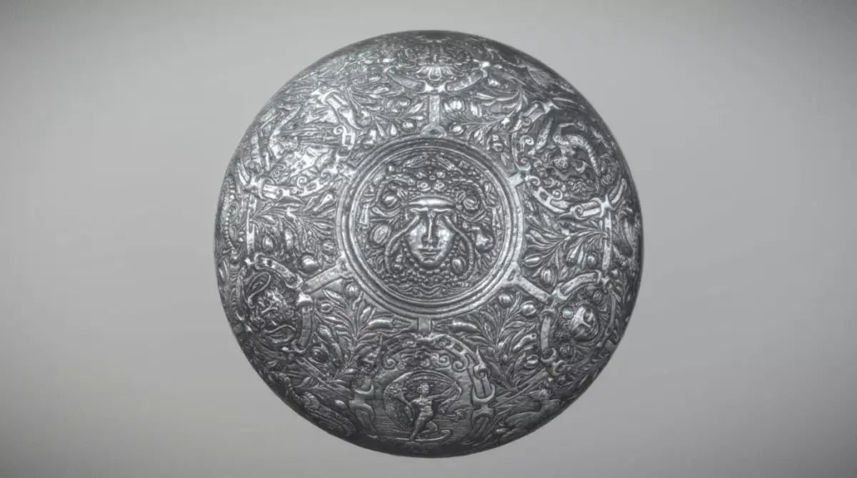 Pageant Shield 16th century Low-poly 3D model