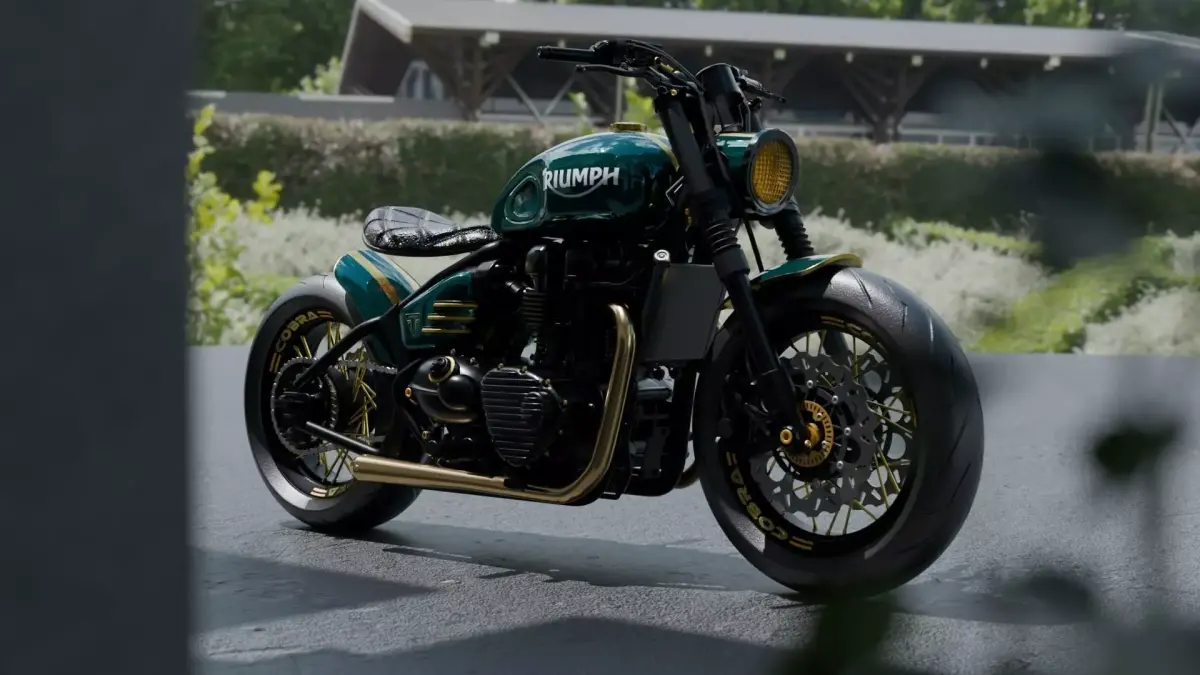 Modern Retro Cafe Racer 3D model