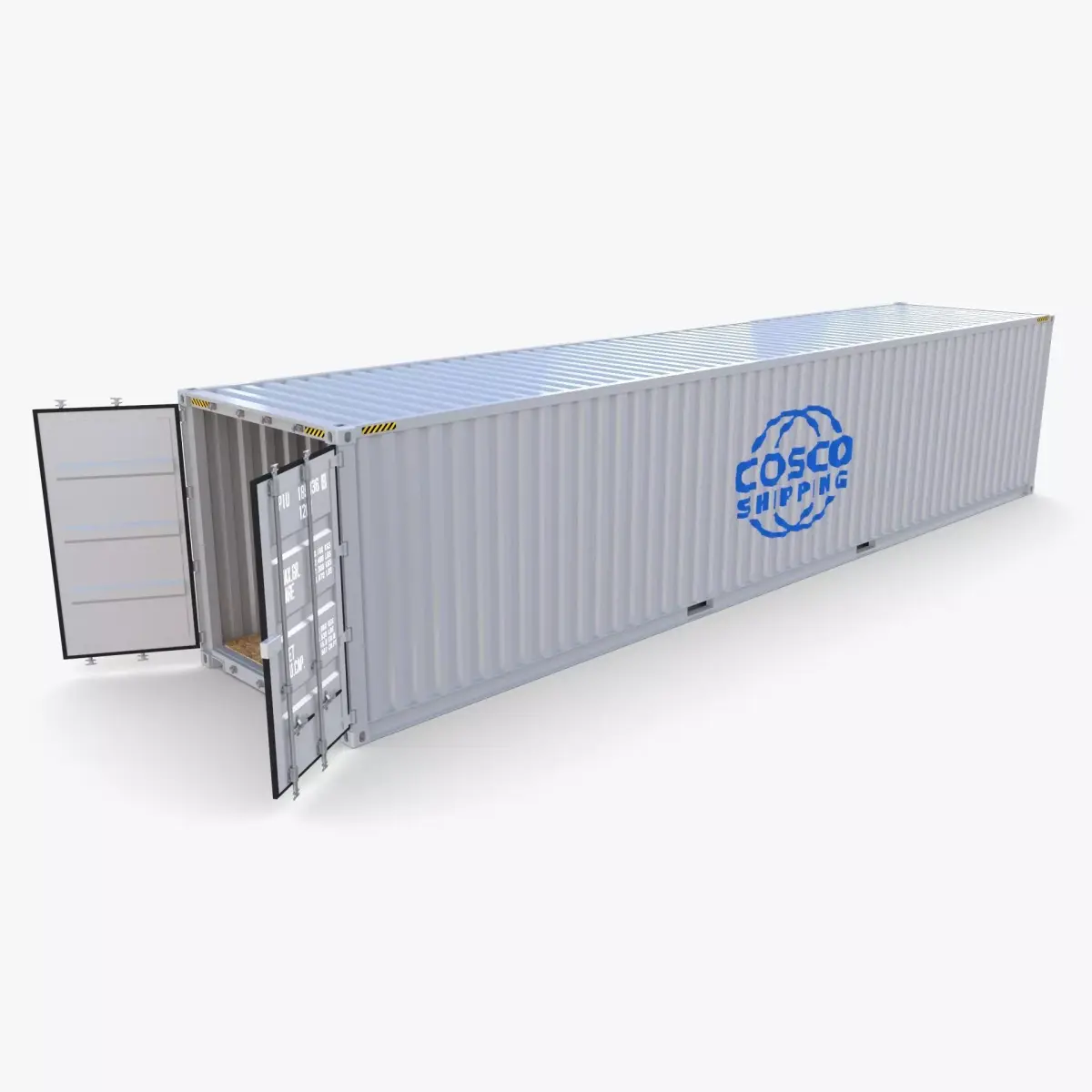 40ft Shipping Container Containerships v2 3D model