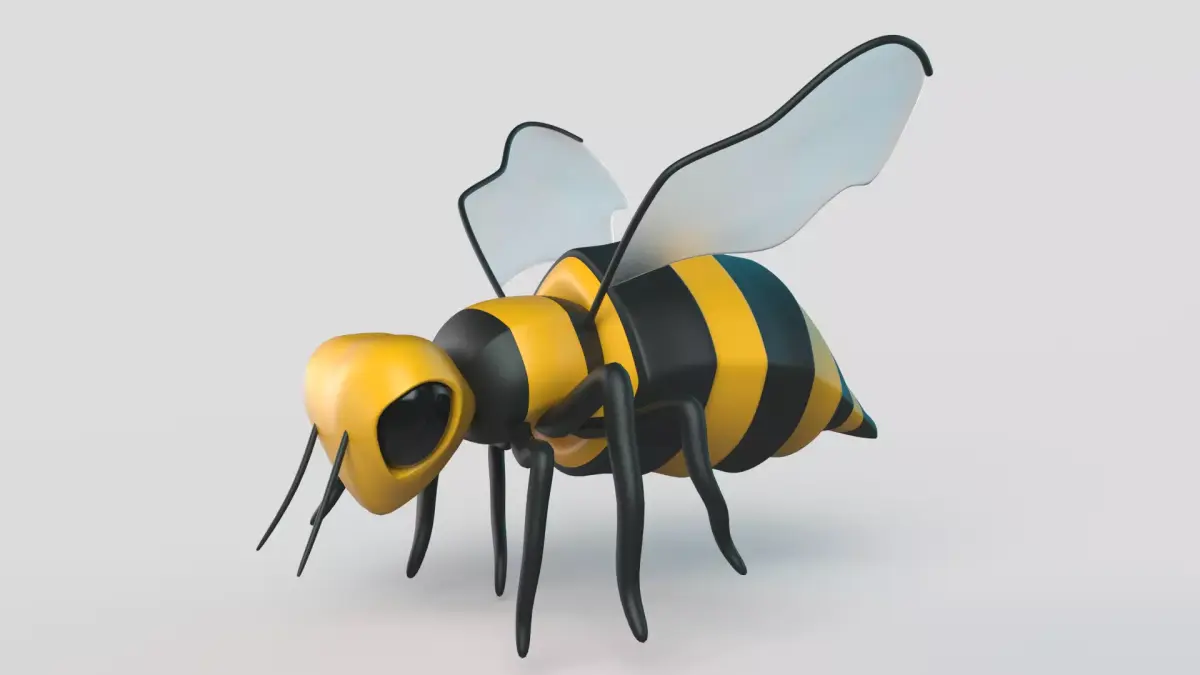 Bee  Cartoon 3D model