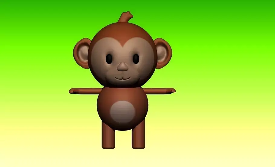 Monkey 3D model buy