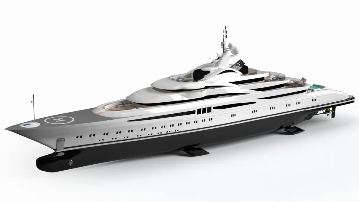Willie Love Luxury Yacht Dynamic Simulation 3D model