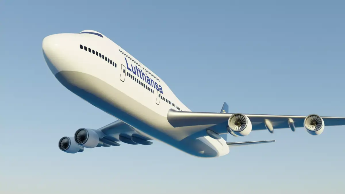 Boeing 747 - 400 Low-poly 3D model