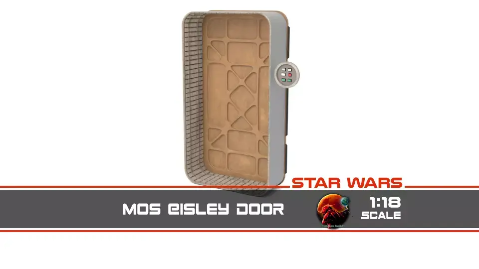 Mos Eisley door 1-18 scale Kenner Hasbro 3D print model