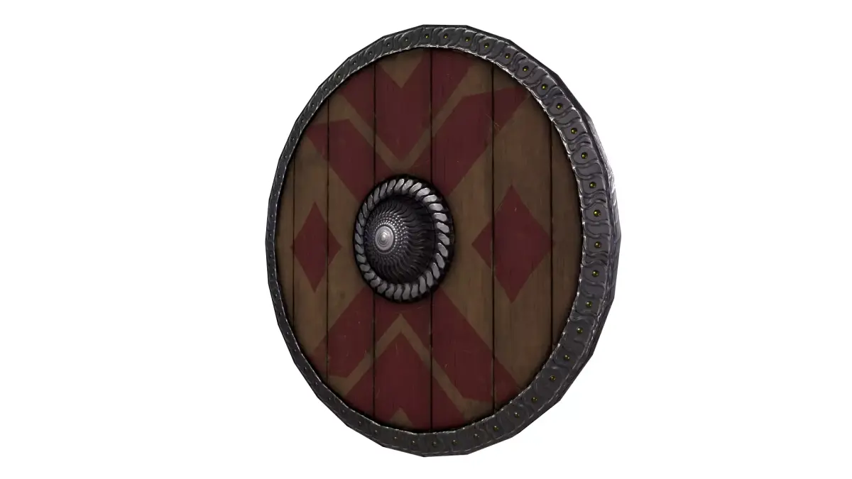 Warrior Shield Low poly 3d model Free low-poly 3D model