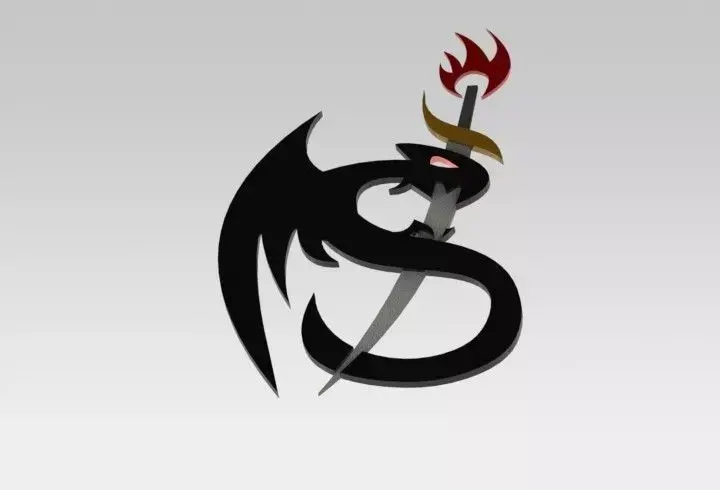 Dragon Sword Emblem Free 3D model