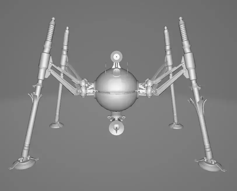 STAR WARS Homing Droid - Low Poly Game - Battlefield - FBX MODEL Low-poly 3D model