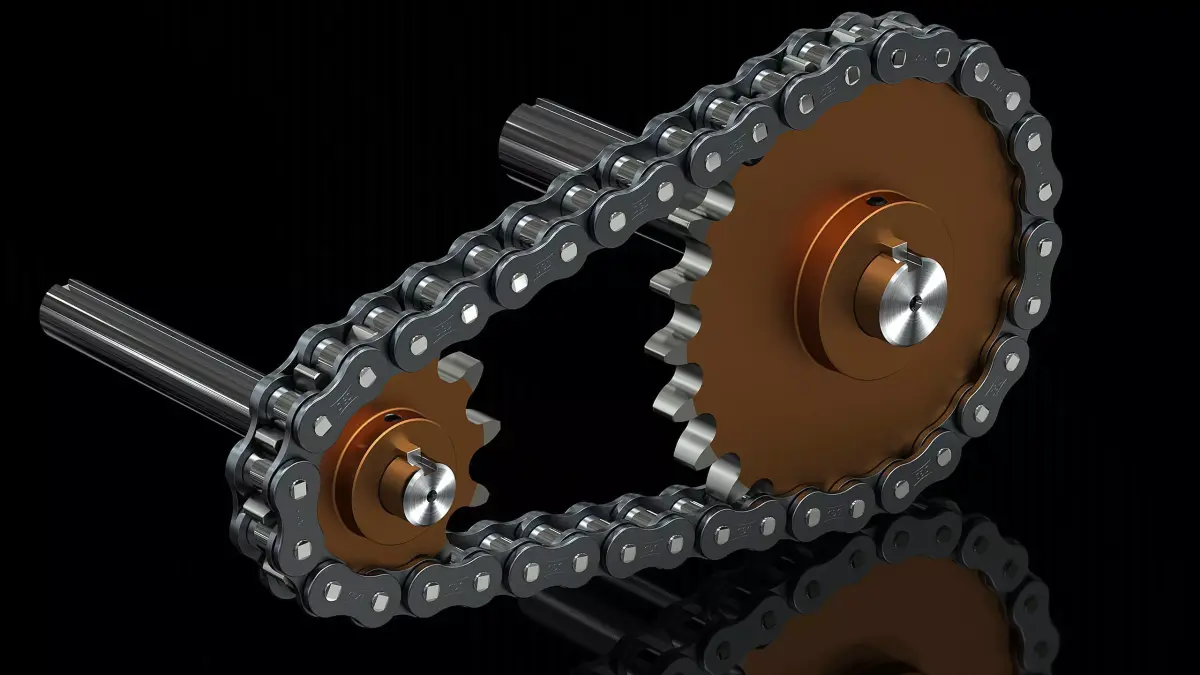 Chain  Sprockets Free 3D model