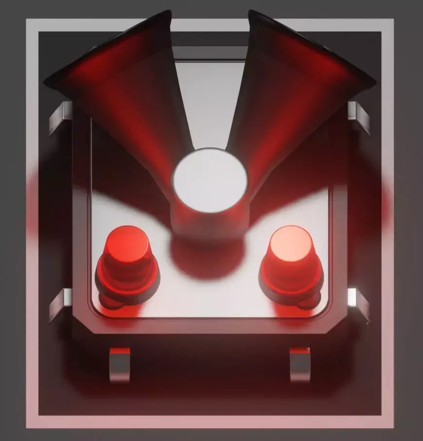 Siren-Alarm-2-Output-Module 3D model