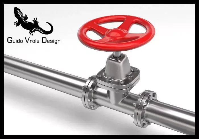 Hydraulic valve 3D model