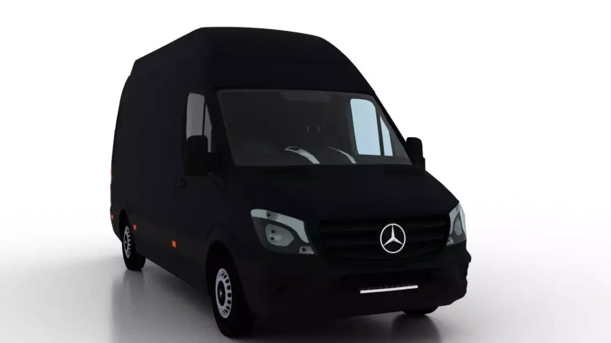 Mercedes Benz Sprinter L2H3 2015 Cargo UK 3D model