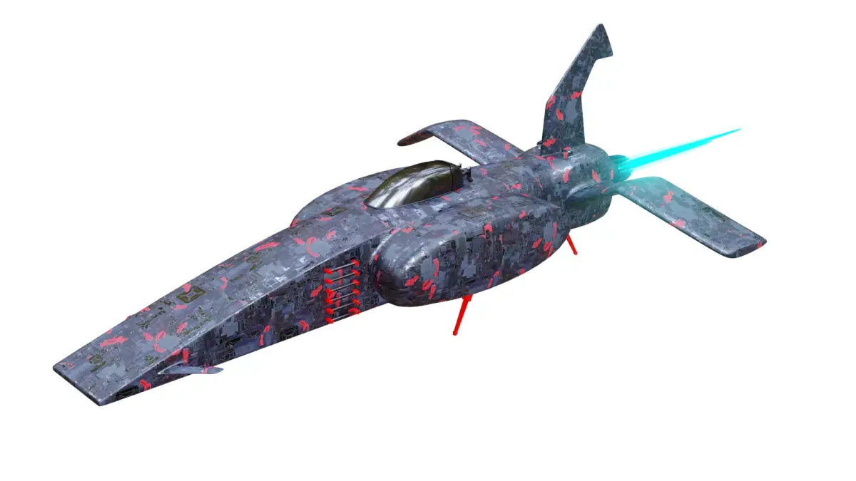 Sci Fi Spaceship 3D model