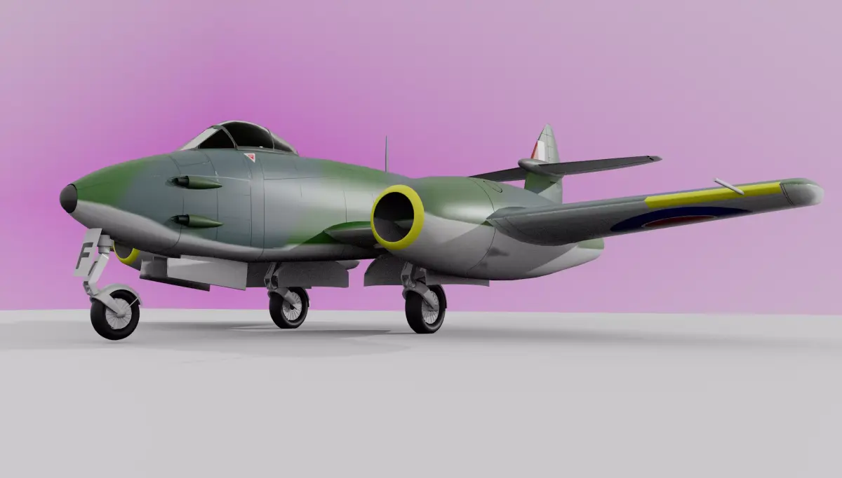 Gloster Meteor 3D model