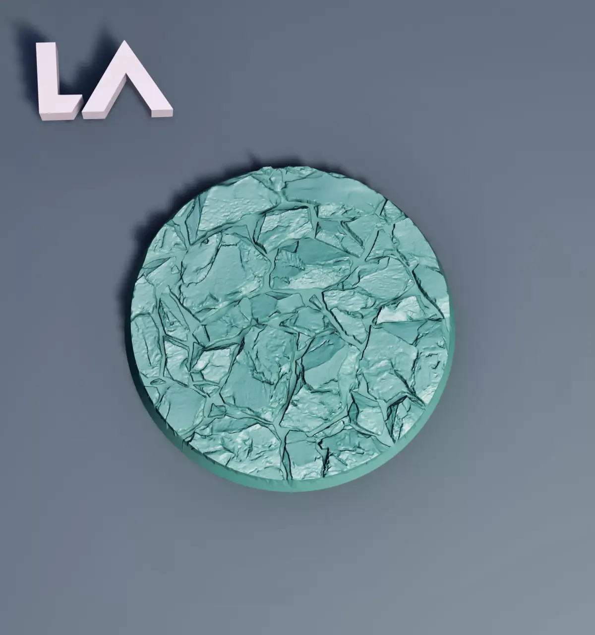 HD Base Set 23 - Angular Stone 3D print model