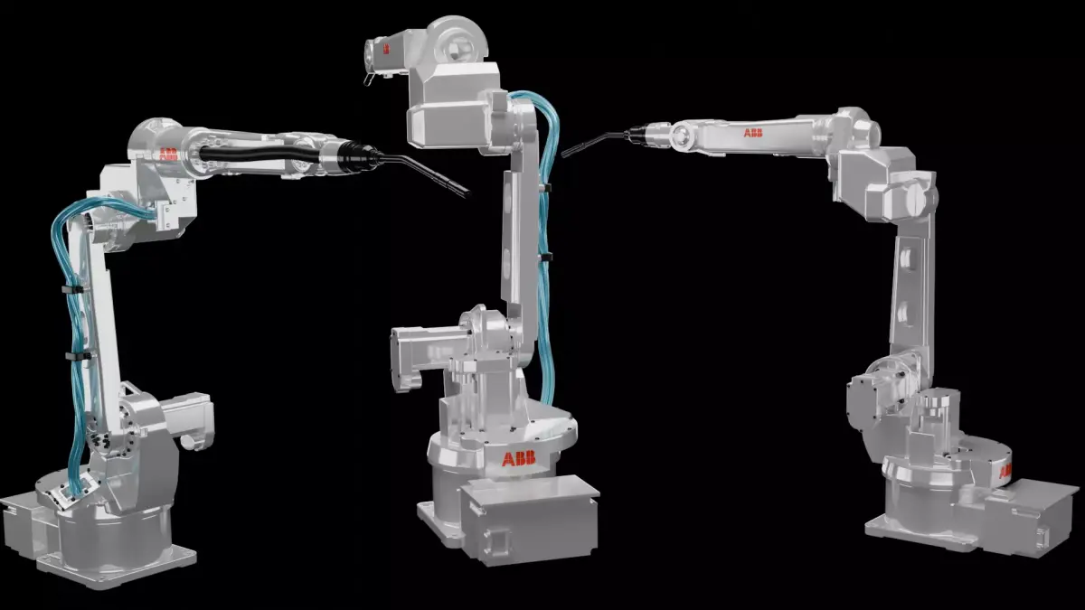 ABB IRB 1520ID Industrial Robotic Arm 3D Model High Detail 3D model