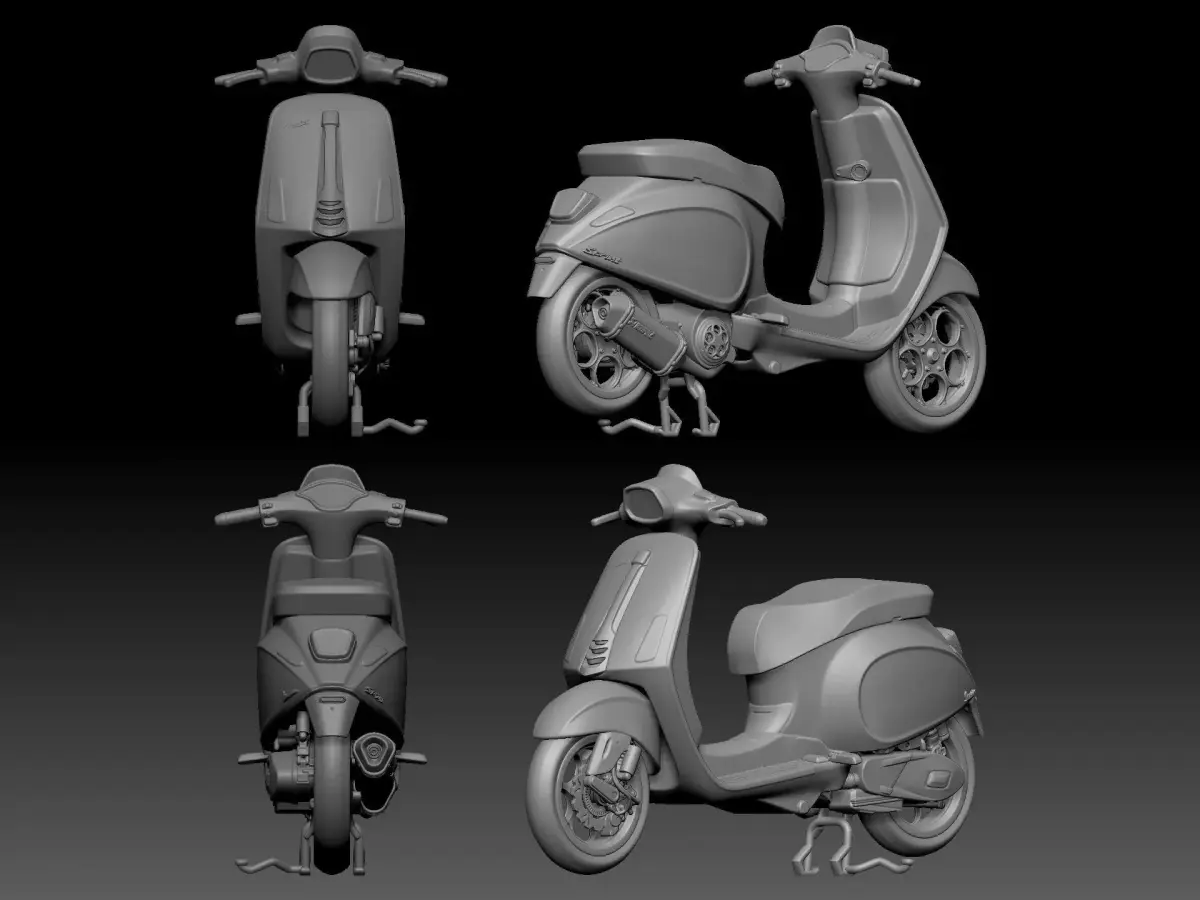 vespa sprint 3D print model