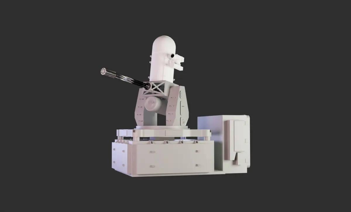 Phalanx rocket launcher Low-poly 3D model