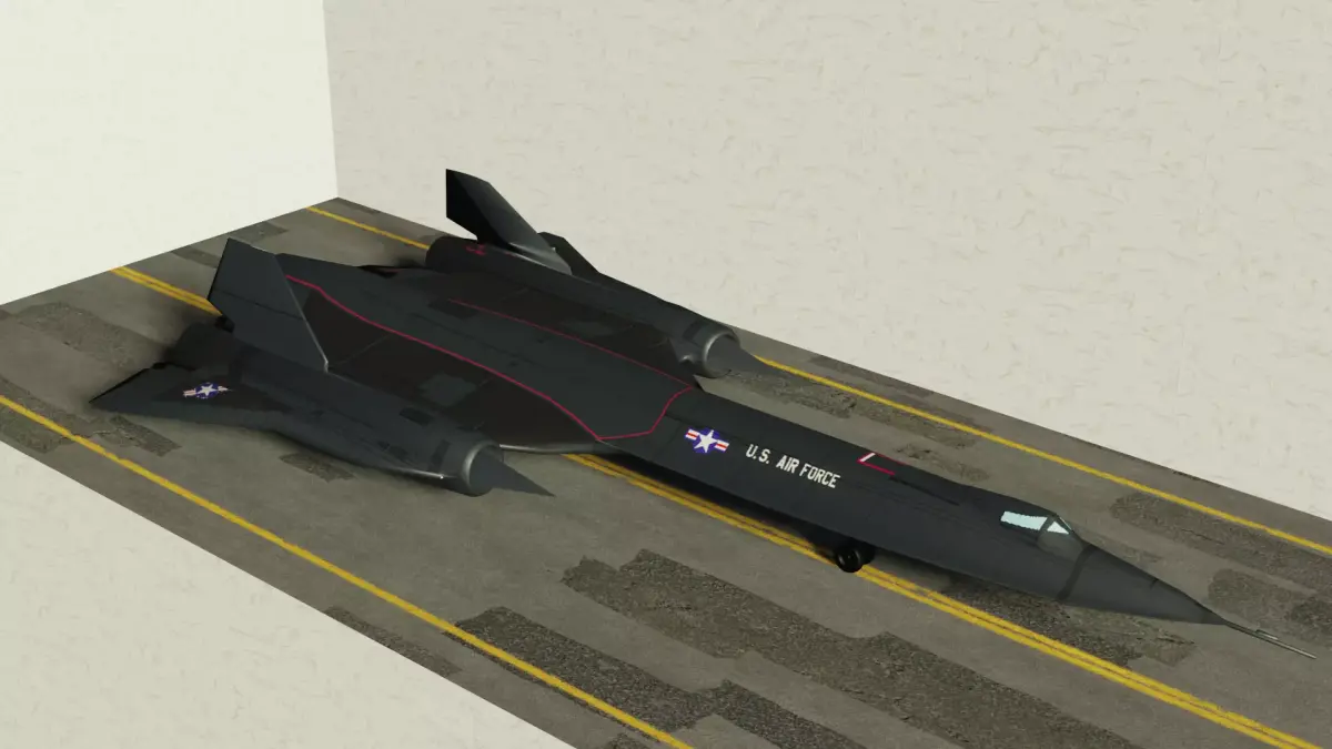 Lockheed SR-71 Blackbird Low-poly 3D model order