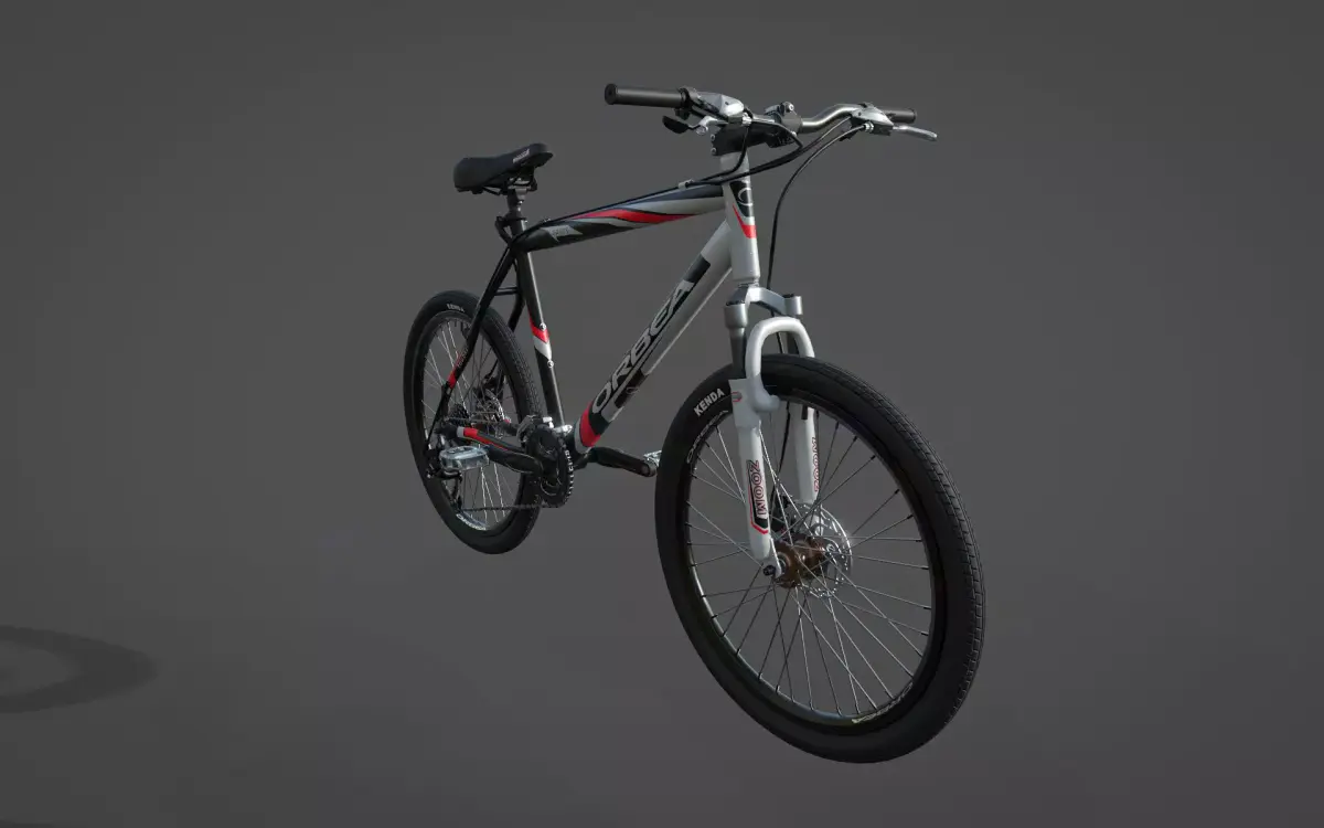 Bicycle mountain bike Low-poly 3D model