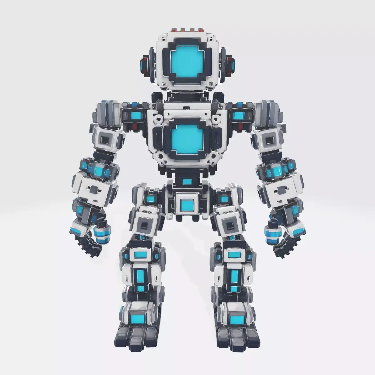 Robot Character N11 Low-poly 3D model
