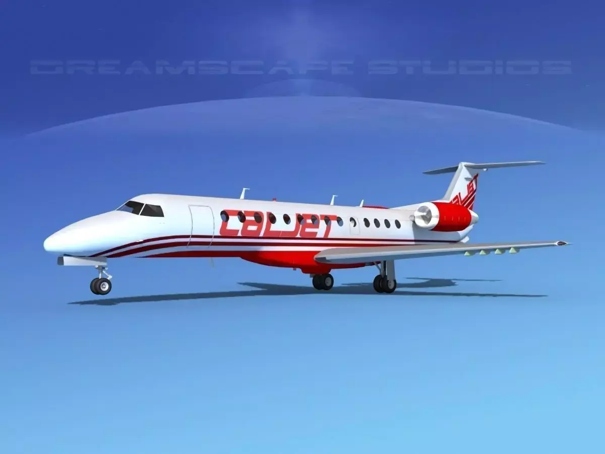 Embraer ERJ-135 CalJet 3D model