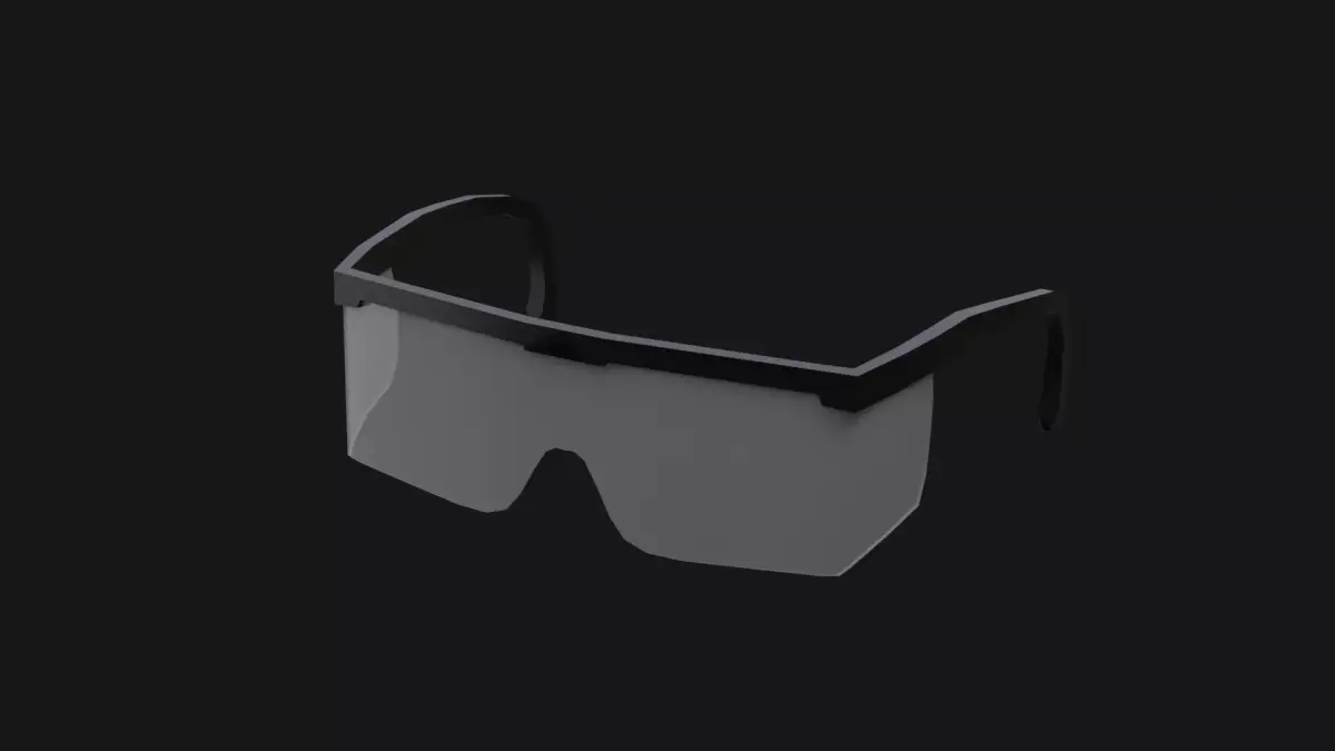 Protective Glasses Low-poly 3D model purchase