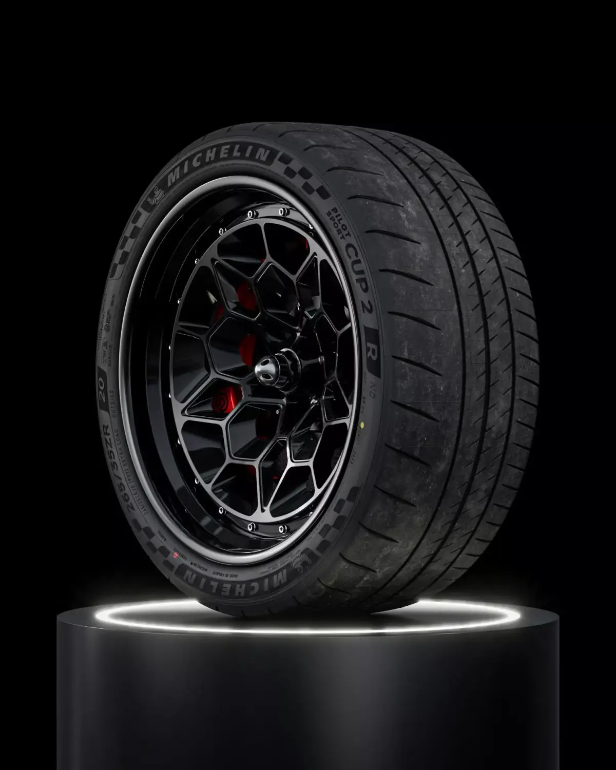 MICHELIN Pilot Sport Cup 2 R 265 35 ZR20 99Y V2 3D model