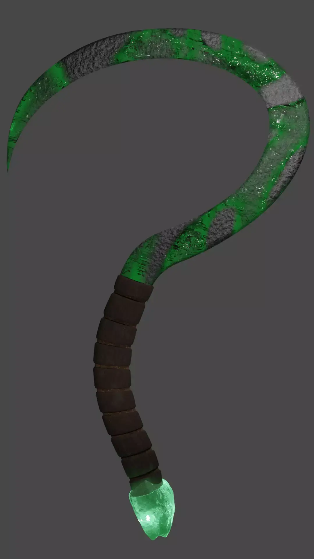 Cronus SIckle - Green 3D model