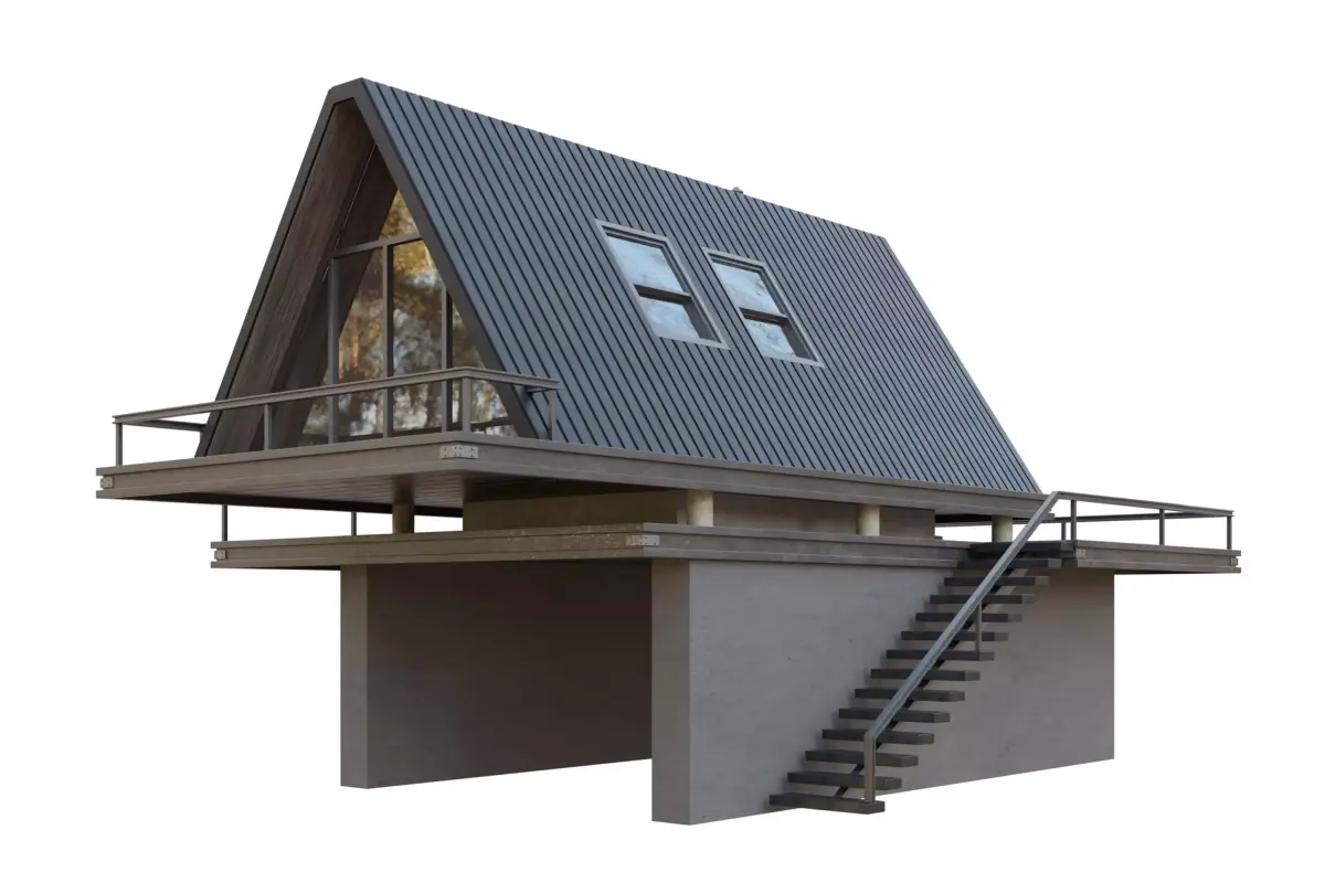 House Cabin home Villa  Modern 3d model 80 3D model