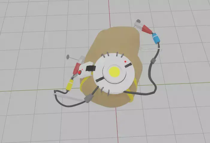 PotatOS potato with wire 3D model